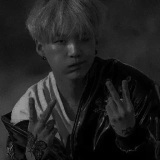 👾 emoji dark/black min yoongi by @shutyaoo Telegram sticker 9 of 45