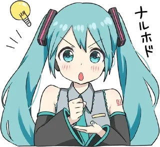 💘 emoji 𝐌𝐢𝐤𝐮 𝐇𝐚𝐭𝐬𝐮𝐧𝐞 ✦ | @ulianamatuik Telegram sticker 3 of 70