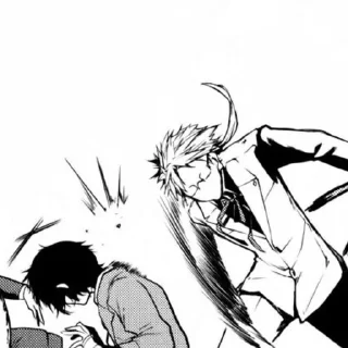 Sticker from bsd manga