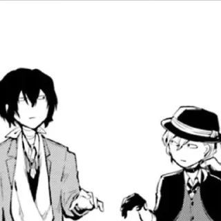 Sticker from bsd manga