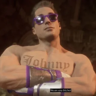Sticker from Johnny Cage!