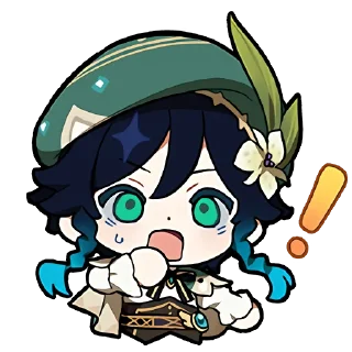 Sticker from Genshin WeChat P1 @keiriststicks: