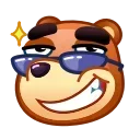 😎 emoji Bear Emoji @xkysluv Telegram sticker 7 of 40