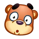 😯 emoji Bear Emoji @xkysluv Telegram sticker 20 of 40