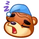 😴 emoji Bear Emoji @xkysluv Telegram sticker 22 of 40