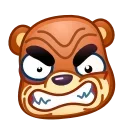 😡 emoji Bear Emoji @xkysluv Telegram sticker 13 of 40