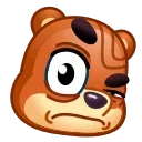 🤨 emoji Bear Emoji @xkysluv Telegram sticker 6 of 40
