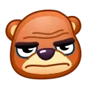 😠 emoji Bear Emoji @xkysluv Telegram sticker 9 of 40