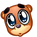 🥺 emoji Bear Emoji @xkysluv Telegram sticker 11 of 40