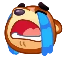 😭 emoji Bear Emoji @xkysluv Telegram sticker 12 of 40