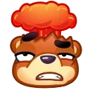 🤯 emoji Bear Emoji @xkysluv Telegram sticker 14 of 40