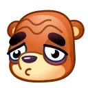 😞 emoji Bear Emoji @xkysluv Telegram sticker 10 of 40