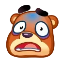 😨 emoji Bear Emoji @xkysluv Telegram sticker 17 of 40