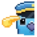 🫡 emoji Pixel Pigeon Emoji @xkysluv Telegram sticker 15 of 40