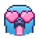 😍 emoji Pixel Pigeon Emoji @xkysluv Telegram sticker 5 of 40
