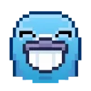 😁 emoji Pixel Pigeon Emoji @xkysluv Telegram sticker 1 of 40