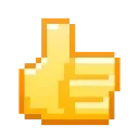 👍 emoji Pixel Pigeon Emoji @xkysluv Telegram sticker 22 of 40