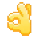 👌 emoji Pixel Pigeon Emoji @xkysluv Telegram sticker 24 of 40