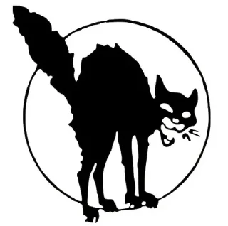 🐈 emoji ⒶAnarchyⒶ by @Ectopel Telegram sticker 5 of 43