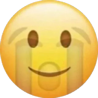 😭 emoji @STICKRULE <- БОЛЬШЕ Telegram sticker 16 of 99