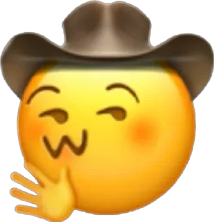 🤠 emoji @STICKRULE <- БОЛЬШЕ Telegram sticker 10 of 99