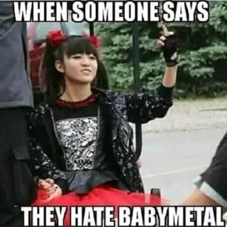 🖕 emoji Babymetal memes🦊 @annnmd Telegram sticker 22 of 120