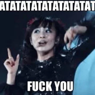 🖕 emoji Babymetal memes🦊 @annnmd Telegram sticker 5 of 120