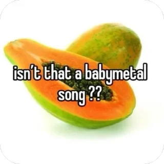 🎶 emoji Babymetal memes🦊 @annnmd Telegram sticker 9 of 120