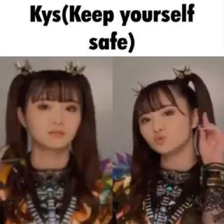 😘 emoji Babymetal memes🦊 @annnmd Telegram sticker 24 of 120