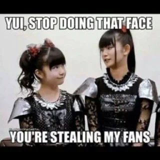 😊 emoji Babymetal memes🦊 @annnmd Telegram sticker 23 of 120