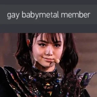 🏳️‍🌈 emoji Babymetal memes🦊 @annnmd Telegram sticker 15 of 120