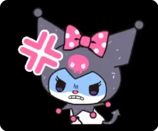 😡 emoji kuromi by gosha gorchitsa Telegram sticker 19 of 25