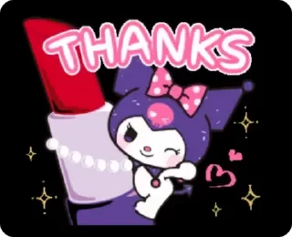 😏 emoji kuromi by gosha gorchitsa Telegram sticker 18 of 25
