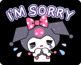 🥺 emoji kuromi by gosha gorchitsa Telegram sticker 5 of 25