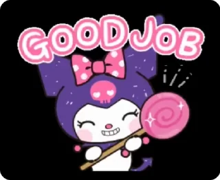 😏 emoji kuromi by gosha gorchitsa Telegram sticker 23 of 25