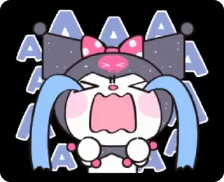 😭 emoji kuromi by gosha gorchitsa Telegram sticker 21 of 25