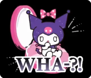 😮 emoji kuromi by gosha gorchitsa Telegram sticker 9 of 25