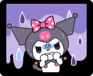 😡 emoji kuromi by gosha gorchitsa Telegram sticker 6 of 25