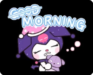 🤕 emoji kuromi by gosha gorchitsa Telegram sticker 17 of 25