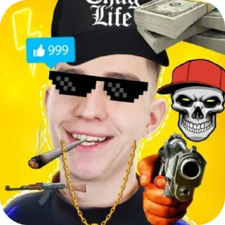 😎 emoji OVertimeforOVerdOZe By @Sunxty Telegram sticker 6 of 120