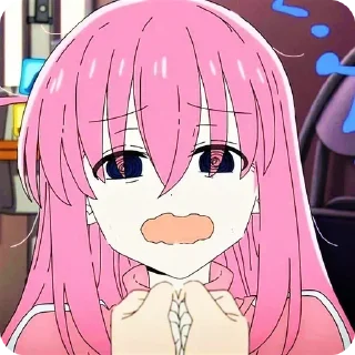 😭 emoji Bocchi the rock! Hitori goto Telegram sticker 11 of 91