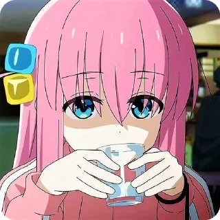 😶 emoji Bocchi the rock! Hitori goto Telegram sticker 12 of 91