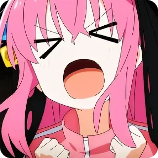 😩 emoji Bocchi the rock! Hitori goto Telegram sticker 10 of 91