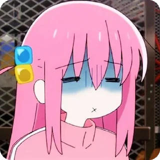 😔 emoji Bocchi the rock! Hitori goto Telegram sticker 21 of 91