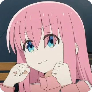 💪 emoji Bocchi the rock! Hitori goto Telegram sticker 3 of 91