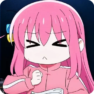😣 emoji Bocchi the rock! Hitori goto Telegram sticker 19 of 91