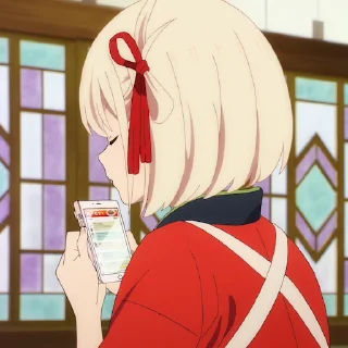 Sticker from Lycoris Recoil :: @animixs