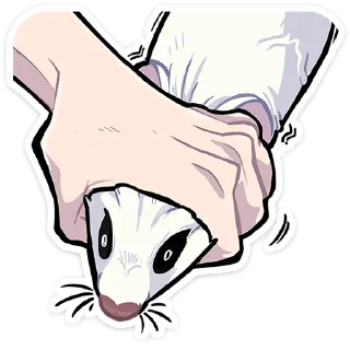 Sticker from Горностай Гера • @TgSticker