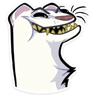 😁 emoji Горностай Гера @Nyasticks Telegram sticker 15 of 49