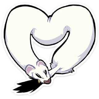 🫶 emoji Горностай Гера @Nyasticks Telegram sticker 22 of 49